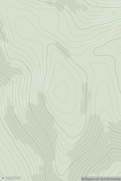 Thumbnail image for Carn Dearg [Pitlochry to Braemar & Blairgowrie] showing contour plot for surrounding peak